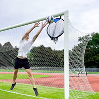 But de football pliable en polyester pour l'entraînement, améliore la précision, filet circulaire de football
