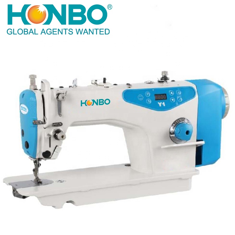 HB-9900D y1 máquina de costura industrial, alta velocidade f4 ockstitch máquina de costura vestuário f4 máquina de costura f4