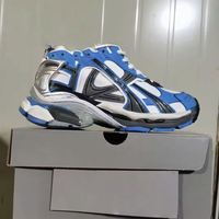 Sneakers Balenciaga BB de luxe à lacets, dessus en cuir véritable, semelle intermédiaire en caoutchouc, tissu en coton doux et élastique pour la course à pied
