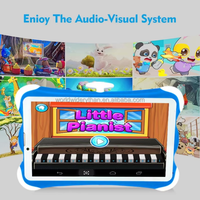 Tablette Android Enfants 7 Pouces Export 2 SIM 12+256 Go, Tablette PC Android 3G Appel + WiFi, Jouet Éducatif pour Enfants
