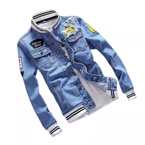 Nouvelle Veste en Jean Printemps-Automne 2025 pour <span class=keywords><strong>Homme</strong></span>, <span class=keywords><strong>D</strong></span>écontractée et <span class=keywords><strong>Tendance</strong></span>, Boutonnée, Style Urbain, Vêtement de Travail, <span class=keywords><strong>Manteau</strong></span> en Denim pour Hommes - Product Image 1