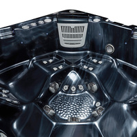 Virlux Spa de jardin autoportant 5 places en acrylique, 55 jets, avec chauffage, massage par air et hydromassage