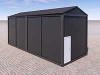 Garages en acier pliables mobiles de 20 pieds 40 pieds avec porte roulante manuelle et automatique Installation rapide Hangars de stockage et maisons de conteneurs