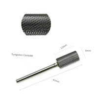 HYTOOS F Fraise rotative en carbure à corps large pour ongles, accessoire pour perceuse électrique de manucure, outil de dépose de gel