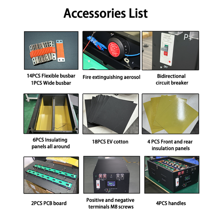 YIXIANG 48V 280ah Battery DIY Kit with 200A BMS & Fire Suppression