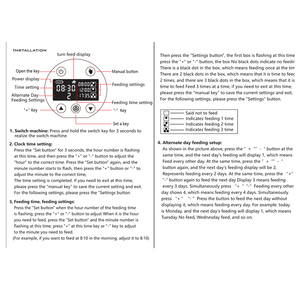 Bán hàng nóng Vòng thông minh nuôi trồng thủy sản cá Feeder LCD với pin lithium trở lại upvocation hoặc ngày lễ - Product Image 6