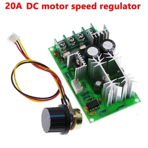 DC10-60V DC motor speed regulator 12V 24V 36V 48V High power drive module PWM Motor speed controller 20A current Connector