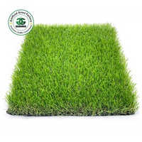 Gazon artificiel paysager à quatre tons, 25-40 mm, réaliste, 4 couleurs, tapis synthétique pour jardin résidentiel, toit, balcon, projet