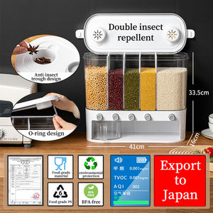 Organisateur de céréales de voyage moderne et élégant à 5 compartiments empilables pour organiser les aliments secs sur la table à manger ou le comptoir - Product Image 5