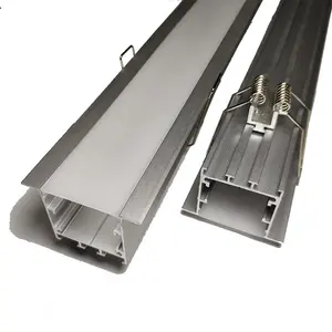 led light housing aluminium 50.5mmx35mm Extrusion Channel For Plaster Ceilings LED hanging profile housing
