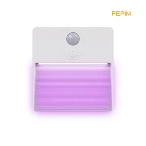 趋势产品2025智能墙角变色Rgb运动传感器发光二极管夜灯，带家用Usb充电 - Product Image 1