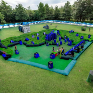 Tùy chỉnh Inflatable paintball <span class=keywords><strong>bunker</strong></span> lĩnh vực trở ngại Arena cho Trò chơi bắn súng chất lượng paintball Jersey bao gồm - Product Image 1