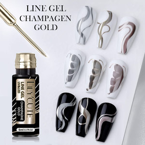 Gel Metálico Plateado para Delineado de Uñas, Pintura, Dibujo, Gel UV LED para Contornos, Gel Metálico para Arte de Uñas, Salón, Manicura DIY - Product Image 4