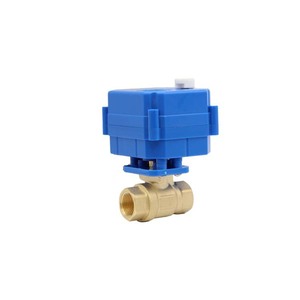 Mini-vanne à bille en laiton électrique DN10, fonctionnement manuel, avec options 5V/12V/24V/220V pour le drainage - Product Image 3