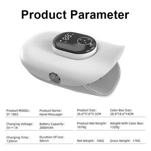 Yeni Giyilebilir Isıtmalı Eldivenler Hava Basınçlı Germe Sıkıştırma El Masaj Aleti Parmak Eklemleri Avuç İçi Bilek Rahatlatıcı - Product Image 6