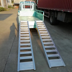 Rampa de Carga de Aluminio Reforzada de 3.5M con Pista de Goma para Maquinaria, Autos y Motocicletas - ATHY MR-005 Inclinación Personalizable MR-005 3 Toneladas - Product Image 2