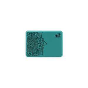Bloque de Yoga Verde Oscuro de 180g con Diseño de Mandala, 15*23*7.5cm - Product Image 1