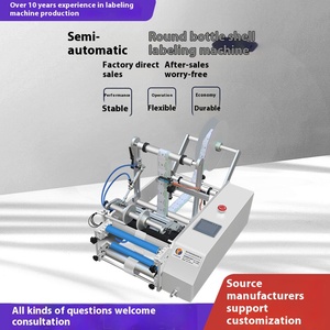 Mô hình YL-50 bán tự động máy dán nhãn cho vòng chai với mã ngày hàng loạt máy in nhãn gắn bó máy - Product Image 2