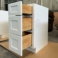 Armoires de cuisine locales américaines Standard DB24 Armoire basse à tiroirs en bois prête à assembler Armoires basses de cuisine avec tiroirs