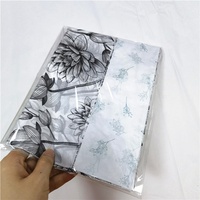 Papier d'emballage en soie de soie imprimé personnalisé Style floral pour vêtements Fleurs Cadeaux Chaussettes Emballage en chocolat avec logo
