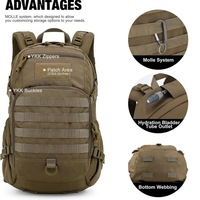 Sac à dos tactique de randonnée en denim pour l'extérieur, l'alpinisme et l'entraînement, imperméable, 36-55L, sport, décontracté, loisirs