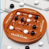 Two-Player Track Logic Chess Black & White Go Board Game Toy Children's Brain-Stimulating Plastic Intelligence Training