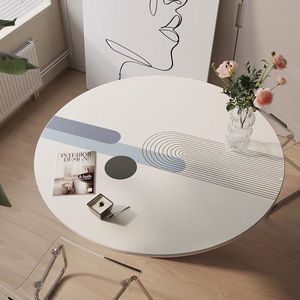 Großhandels preis Benutzer definierte Wohnzimmer möbel Einfaches modernes Design Runde Tischdecke Unterschied liche Größe Bunte PVC-Esstisch matte - Product Image 6