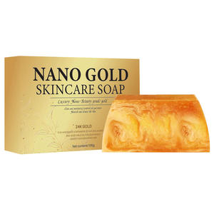 Jabón Facial Orgánico <span class=keywords><strong>de</strong></span> Oro <span class=keywords><strong>de</strong></span> 24K para Piel Sensible, Limpiador Corporal Hidratante <span class=keywords><strong>de</strong></span> Miel y Avena con Efectos Aclarantes y Blanqueadores - Product Image 4