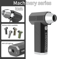 Mini Soplador de Aire Comprimido Industrial de Aluminio de 120W, 120000 RPM, Motor sin Escobillas Inalámbrico, Ventilador Recargable para Limpieza de Cámaras