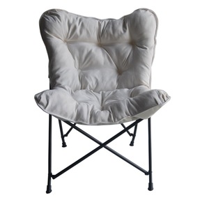 Ngoài Trời Trang Chủ Trở Lại Ăn Uống Di Động Gấp Cắm Trại Trắng Có Thể Gập Lại Vườn Bướm Ghế - Product Image 2