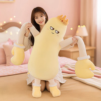 Coussin en peluche mangue mignon Kawaii, oreiller corporel doux pour dormir, décoration de chambre, cadeau, vente en gros