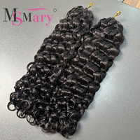 Extensions de cheveux humains vierges Double Drawn Loose Deep, tresses au crochet Miracle Knots, SDD, non traités, 100% cheveux humains, pré-bouclés