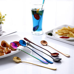 Modernes Design Kaffeelöffel-Set Langer Teelöffel Langlebiger Edelstahl <span class=keywords><strong>Nutella</strong></span> Eiscreme Dessert Honig Spülmaschinenfest - Product Image 5
