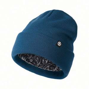 Gorro de Invierno con Forro de Satén, Bordado 3D con Logotipo Personalizado, Color Sólido, 100% Poliéster, Unisex, para Playa y Negocios - Product Image 5
