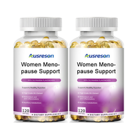 Ausreson – Complément de soutien hormonal pour la ménopause en gélules molles, vitamines, halal, pour femmes