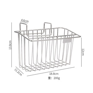 Égouttoir mural moderne en acier inoxydable 304 pour évier de cuisine, écologique, pour usage hôtelier, support de rangement pour chiffons et éponges - Product Image 2