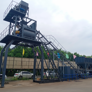 โรงงานผสมคอนกรีตอัตโนมัติเต็มรูปแบบ ยี่ห้อ ZEYU ขนาด 25-270 ลูกบาศก์เมตร/ชั่วโมง เครื่องผสมคอนกรีตแบบ PLD เครื่องผสมแบบสองเพลา พร้อมเครื่องยนต์และระบบควบคุม PLC - Product Image 1