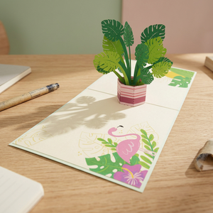 Papel Decorativo Floral Hecho a Mano, Diseño de Hojas Tropicales, Impresión Offset, Origen Hanoi, para Bodas, San Valentín, Personalizado - Product Image 3