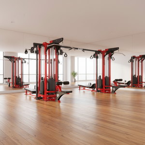 อุปกรณ์ออกกำลังกายเชิงพาณิชย์อเนกประสงค์ 8 สถานี โครงสร้างสแตนเลส สำหรับการสร้างกล้ามเนื้อ พร้อมโลโก้สั่งทำ - Product Image 1