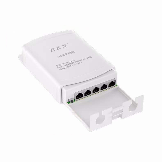 5 Port POE Repeater Waterproof Outdoor Gigabit Extender 200m Transmission Distance Extend Switch for CCTV Camera