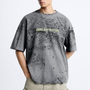 Camisetas de Punto Estampadas Personalizadas al por Mayor para Hombre, Talla Grande, Diseño en Blanco de Alta Calidad, Transpirables y Ecológicas - Product Image 1