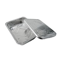 Récipient en aluminium avec oeillet d'estampage à haute pression pour l'emballage et le chauffage des aliments