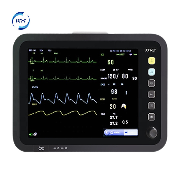 Rechargeable Lithium Battery Multi-Parameter Patient Monitor for Portable Clinical Application