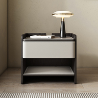 2025 nouvelle Table de chevet créative boîte de rangement luxe maison chambre accessible haut de gamme tout en bois massif Table basse intelligente