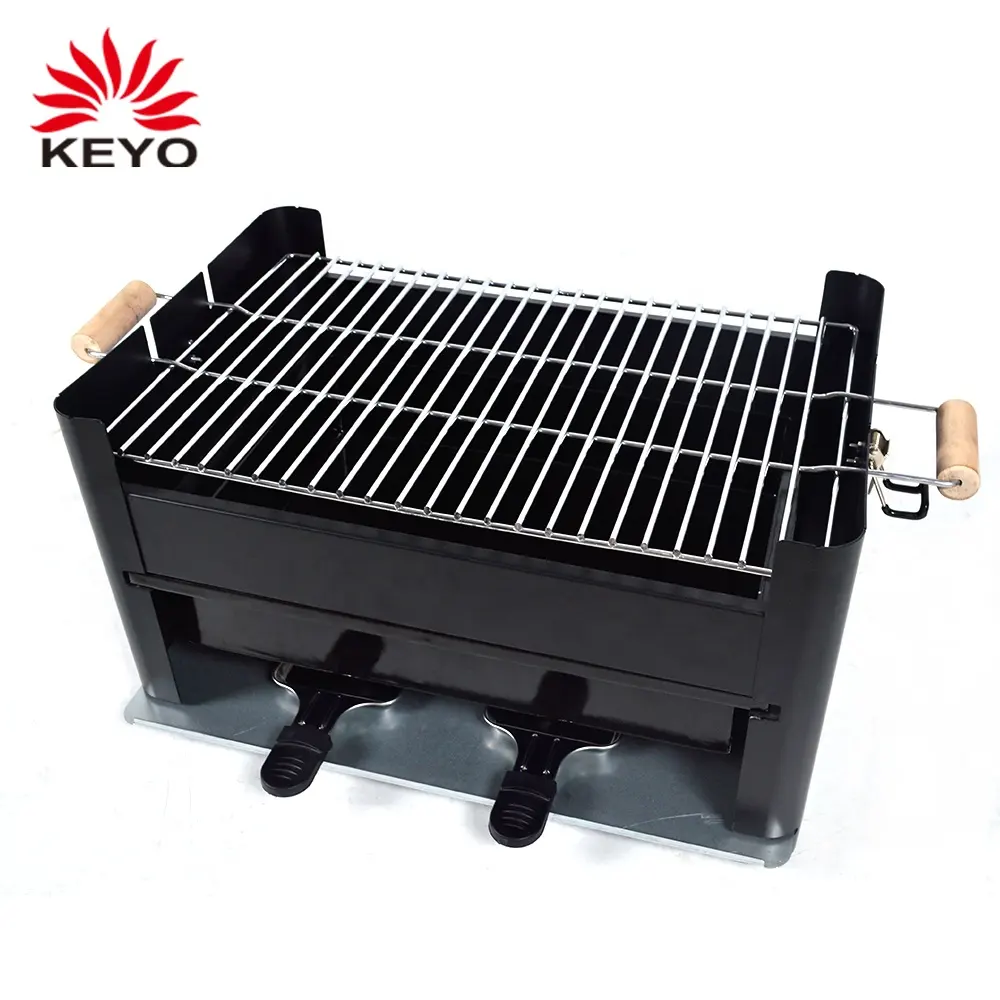 Outdoor tisch top holzkohle bbq <span class=keywords><strong>grill</strong></span> schwarz holzkohle box geformt <span class=keywords><strong>grill</strong></span> bbq <span class=keywords><strong>grill</strong></span> herd