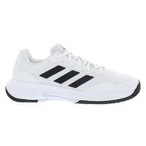 Adidas Gamecourt <b>2</b> Wide Mens Shoes Color: <b>White</b>/<b>Black</b> 100% Authentic - Product Image 1