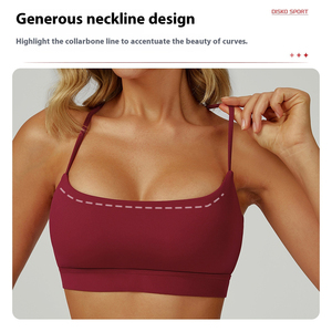 <span class=keywords><strong>Soutien</strong></span>-<span class=keywords><strong>gorge</strong></span> de <span class=keywords><strong>sport</strong></span> sexy à col carré et dos nu - Product Image 3