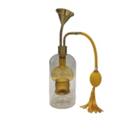 Ensemble cadeau de parfum en laiton de luxe, testeur de parfum, diffuseur de parfum en verre, diffuseur de parfum à roseaux sans alcool, artisanal, pompon