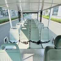 Parc d'attractions Navette électrique de 23 places parc d'attractions mini bus touristique avec porte
