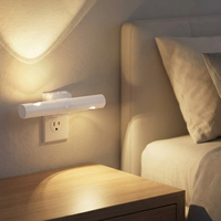 Barre lumineuse LED LOHAS pour coiffeuse 180 °   Lampe de chevet rotative avec capteur crépusculaire, barre lumineuse à intensité variable pour chambre et couloir